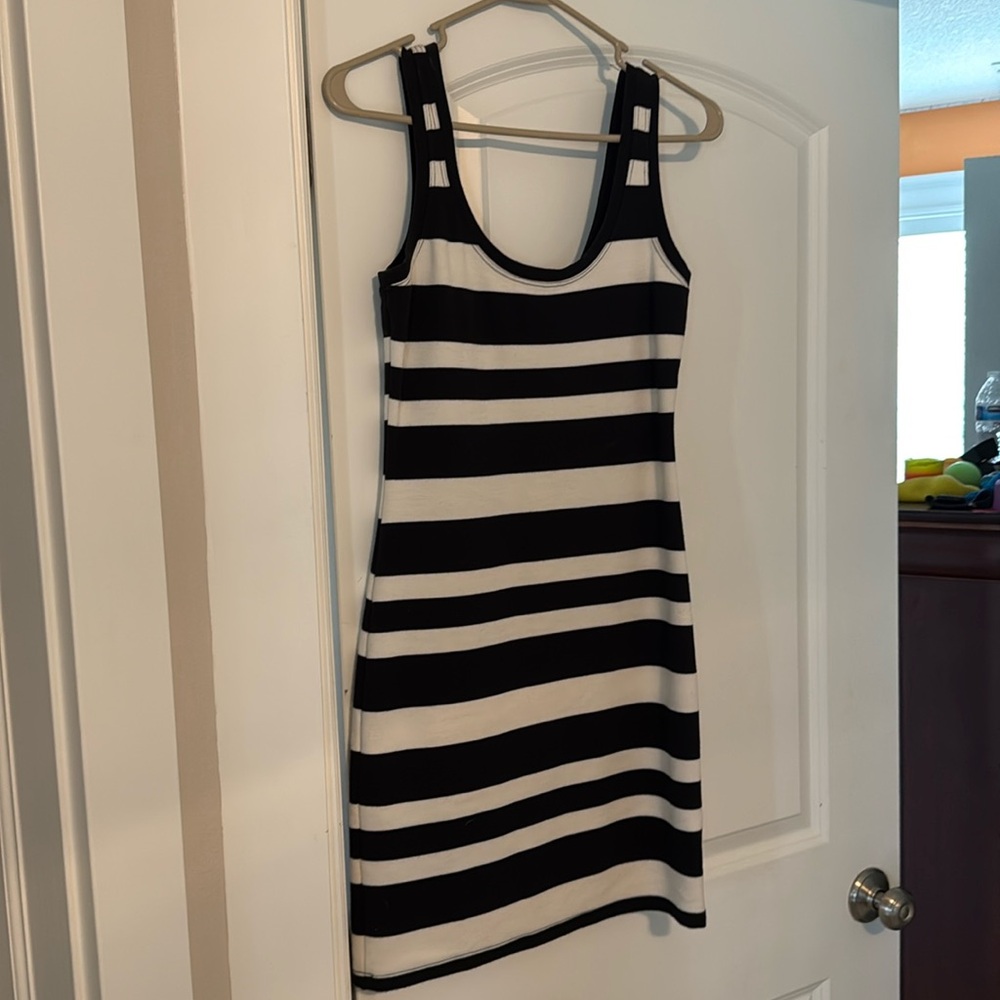 Willow & Clay striped bodycon midi dress